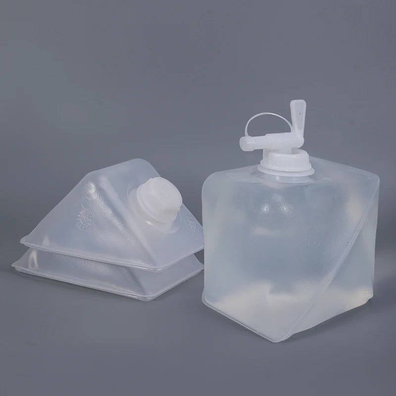 Food Grade 2L Water Container With Faucet Lid Soft Collapsible Plastic Jerry Can