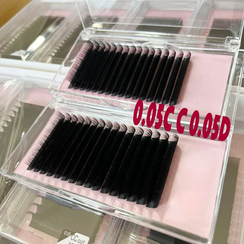 0.03 0.05 0.07 Velvet Lash Extensions Cashmere Matte Lash Extensions Wholesale Mega Fluffy Private Label Volume Lash Extensions
