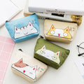 Custom Canvas Fabric Small Zippered Pouch for Women Cute Printed Mini Change Wallet Key Money Bag  Coin Purse