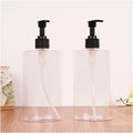 Wholesale Customized Large Capacity 500ml Transparent PET Lotion/Shower Gel Bottle Empty and Food Grade with Pump Sealing