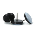 Reusable Rubber Furniture Glides Nail-on PTFE Sliders and Glider Pads Screw Plastic Chair Glides for Long-Lasting Use