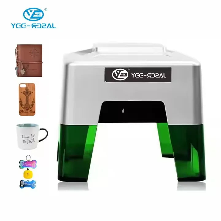 YEELASER Portable Laser Engraver Machine 3W Adjustable Focus Multi-Material for Wood and Metal Engraving