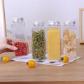 PET clear Plastic Jar for Herbsplastic Jar Container for Herbal Powders with Aluminum Lid