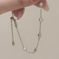Trendy 925 Sterling Silver Fine 3.5mm Zircon Bracelet for Women Jewelry Gift