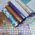 Rainbow-Colored PVC Glass Mosaic Wall Decal Sticker for Swimming Pool and Bathroom Premium Wall Decor for Your Home