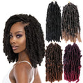 Butterfly Locs Crochet Hair 14inch 24inch Crochet Hair Pre Looped Messy Butterfly Distressed Bob Locs Pre-twisted Ombre Braids MegaBDM