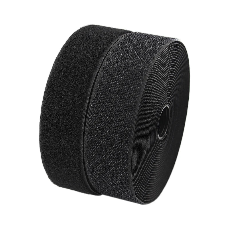 Top Sale Sticky Custom Size Color  Sewing-On  Black 38mm Plain Hook and Loop Roll