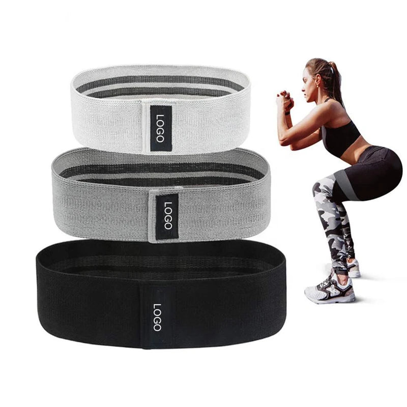 Print Patterned Eco Friendly Booty Band Fabric Exercise Elastic Resistance Bands for Fitness
