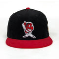 OEM Custom 6 Panel Two-Tone Corduroy Snapback Cap Canvas Fabric Fitted Hats with Embroidery Logo for Sports and Outdoor Use