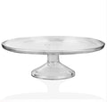 clear Glass Tall Pedestal Cake Plate Stand
