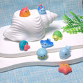 Bulk 100Pcs Resin Flatback Ocean Sea Animals Slime Charms Mini Dolphin Starfish Tortoise Craft Beads for DIY Scrapbooking Making