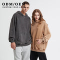 Men's Custom Hoodie Sweatshirt Plain Oversized Blank Hoodies Bulk Cotton Pullover Vintage Stone Acid Washed Hoodie