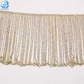 Factory Price AB Rhinestone Tassel Chain Gold Plated Metal Fringe Crystal Trimming for Women Apparel Bags Shoes Diy Accessories