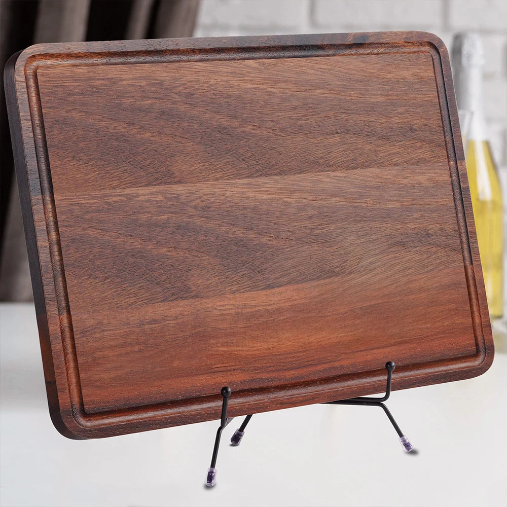 Factory Direct Sale Custom Logo Kitchen Gadgets Wood Walnut Cutting Board With Juice Grooves