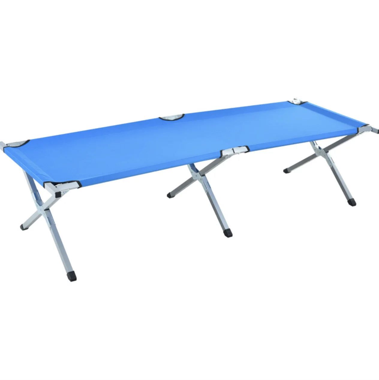 Classic Aluminum Camping Cot Easy Folding Basic Reclining Folding Single Sofa Bed Camping Bed Cots Camp Tent Bunk Cot
