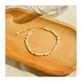 Hot Selling 14K Gold Plated Freshwater Rice Pearls 4-4.5mm Fashion Jewelry Bracelet with Love Pendant Necklace
