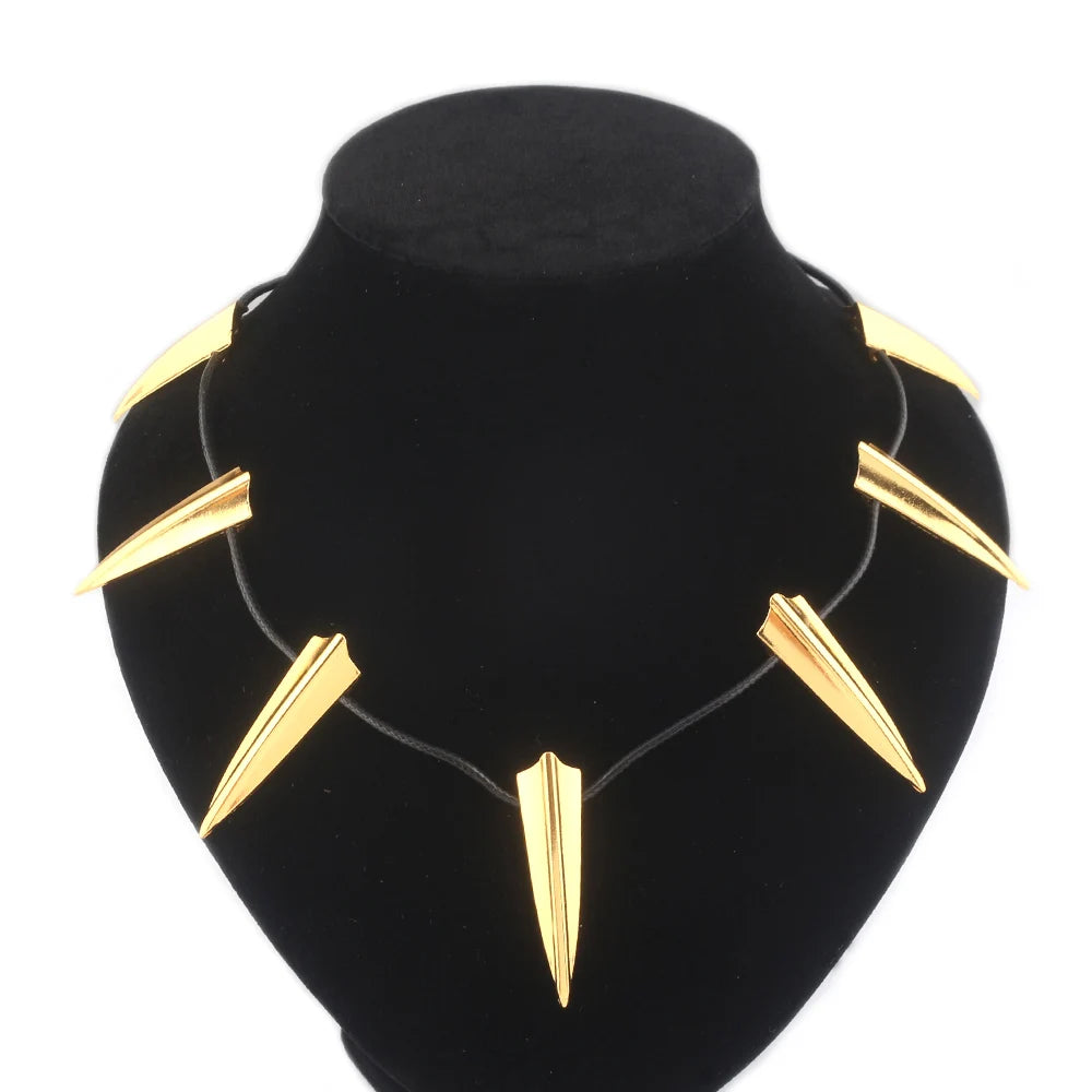 Jewelry Wholesale Cosplay Statement Men Black Panther Necklace