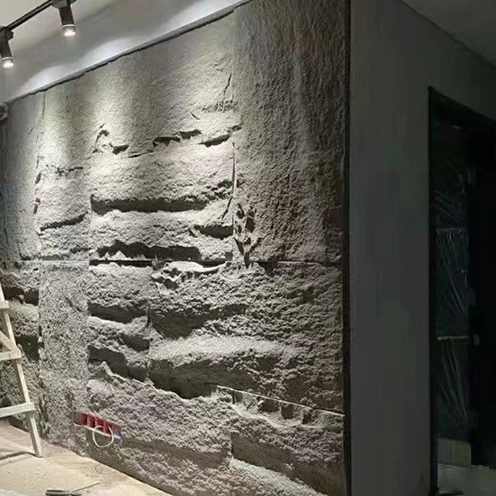 Modern Design Indoor 3D Model PU Panels Big Slab Marble Veneer Wall Polyurethane Board Modern Design Indoor PU Panels Granite