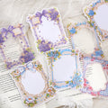 10 Stickers Per Pack Lace Theme Dual Material Stickers Record Romance Series 6 Large Size Stickers