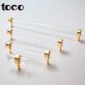 TOCO Modern Large Furniture Drawer Kitchen Brushed Nickel Zinc Door Handle Aluminum Cabinet Pulls for Wardrobe Dresser Bedroom