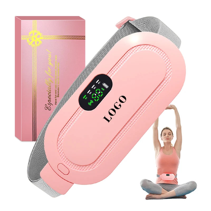 New Cordless Menstrual Heated Pad Period Cramps Relief Belly Waist Wrap Massage Belt Menstrual Heat Pad for Girl