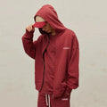 Custom Men Streetwear Heavyweight Terry Fleece Hoodie Fall Winter Mens Pullover Zipper up  Hoodies