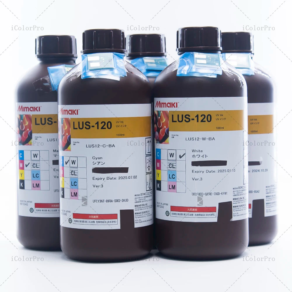Premium MIKAKI LUS120 UV Ink for Durable and Flexible Printing With Mimaki Compatibility