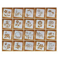 Eco-friendly PET PP Plastic Drawing Template Customize Laser Cut Flower Drawing Stencil