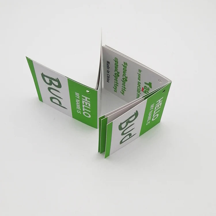 Label Design Swing Luxury Price Tag Custom Hang Garment Clothing Tags With String