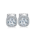Anster Manufacturer Direct Sale 925 Sterling Silver Moissanite Diamond Stud Earrings