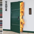 China Top Manufacturer Custom Modern Interior Fire Rated Doors Green Paint Internal Fire Doors Hotel Room Wood Door Fire Rating