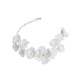 Handmade Personalized Porcelain Floral Bracelet for Women Adjustable Ceramic Flowers Wedding Dress Accessory and Gift