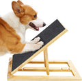 Eco-Friendly Adjustable Height Wooden Dog Nail Grinder Foldable Pet Scratch Board for Nail Care