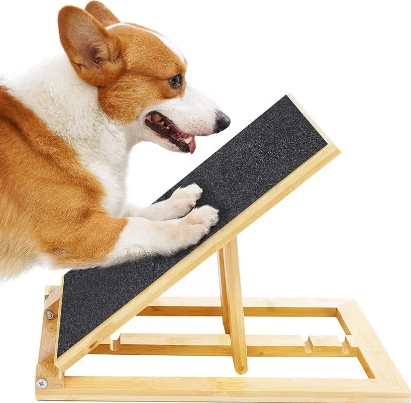 Eco-Friendly Adjustable Height Wooden Dog Nail Grinder Foldable Pet Scratch Board for Nail Care