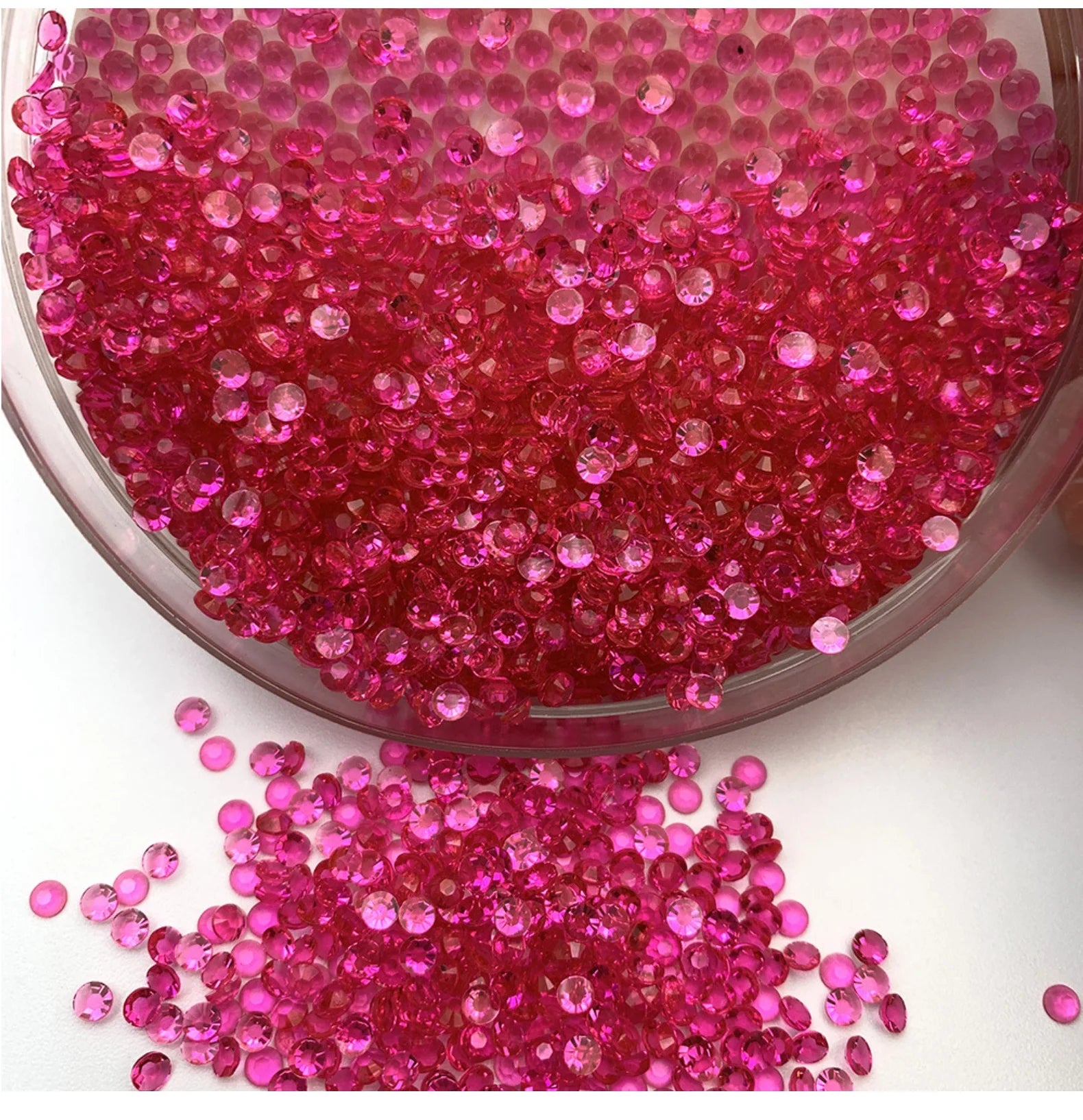 New Flat BackTransparent Acrylic Rhinestones Wholesale Bulk for DIY Mug Cup Bottle Shoes Decorations