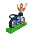 Airfun Latest Inflatable Cyclist Cartoon Inflatable Bicycle Balloon with Man to Netherlands