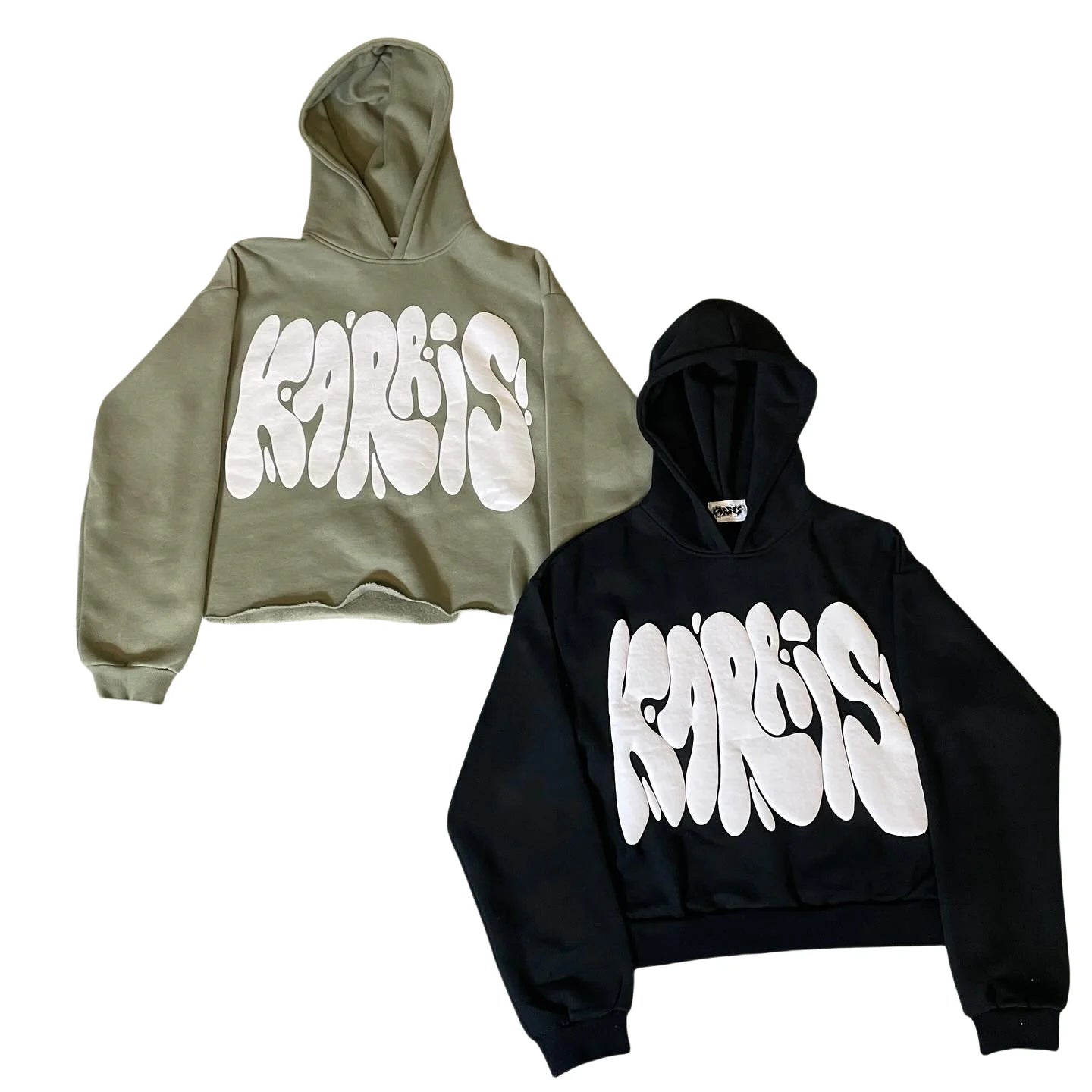 Custom Luxury Unisex 100% Cotton 500 Gsm 3D Printed Hoodies Zip up Hoodie Puff Print Fashion Cropped Hoodie Men