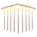 HMU Wholesales Private Label Synthetic Hair Custom Logo Mask Highlighter Brush Mini Facial Single Fan Brush