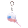 Liquid Into Oil Lollipop Keychain Fashion Acrylic Key Chain Girly Cute Candy Bag Charm Lollipop Keychains