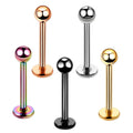 10pcs G23 Titanium External Threaded Labret Lip Stud Rings Monroe 16G Ear Cartilage Tragus Helix Piercing for Men Women Jewelry