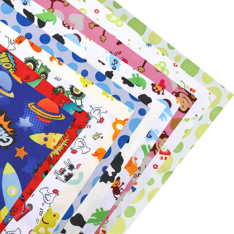 Sanitary Pad 100 Polyester Waterproof Breathable Fabric a Series of Print Waterproof PUL Fabric for Cloth Diaper Wet Bag