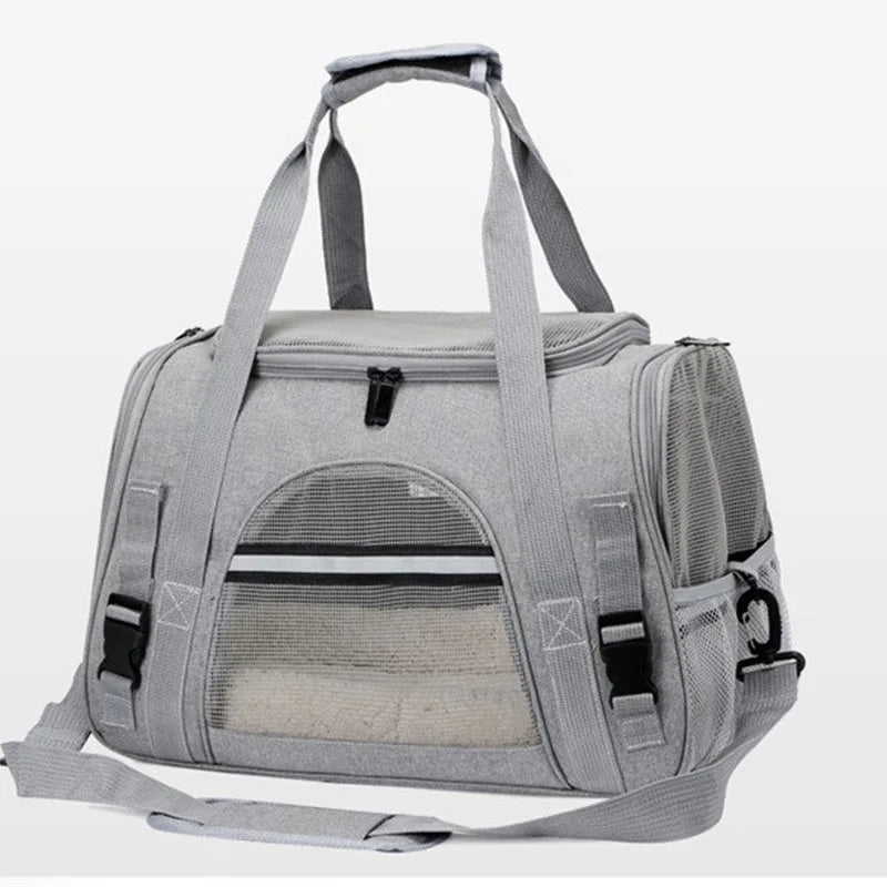 Wholesale Soft Sided Folding Adjustable Carrier Durable Outdoor Pet Carrying Bag for Travel