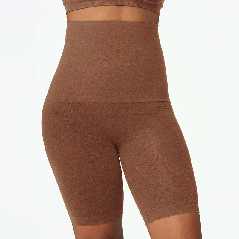 Custom Logo High Women's Body Shaper Tummy Control Waist Trainer Butt Lifter Breathable Smooth Thigh Slimmer Boyshorts