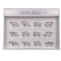12Pieces/Lot Zodiac Rings Fashion Open Ring Lucky Best Friend Gift Gold Color Diamond Finger Ring Wholesale