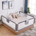 Baby Bed Rail with Adjustable Height 29"- 37" Toddler Infant Safety Bed Guard Rail Baby Protector Rails with Breathable Fabric