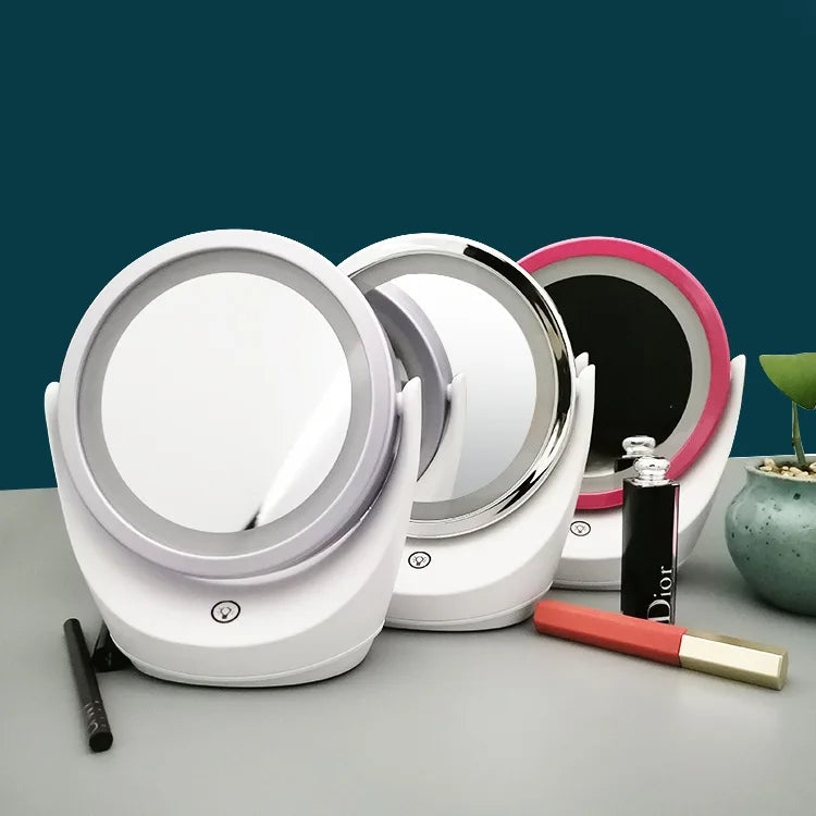 Portable Mini Round Shape Cosmetic Mirror Desktop Style Wholesale Cheap Price Gift Makeup Mirror