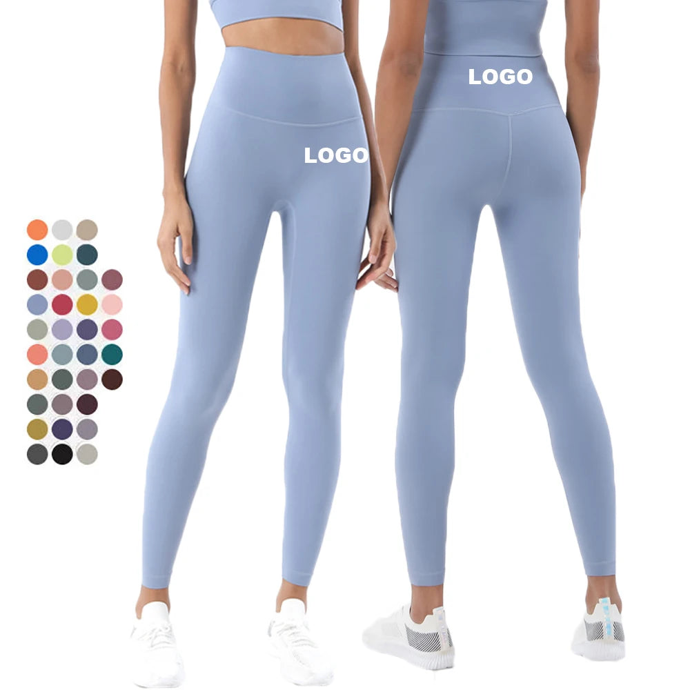 Joyyoung Custom logo Buttery Soft High Waisted Workout Women Tight Pants for Athletic Running Yoga Leggings