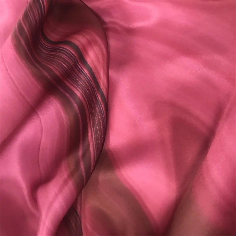 Hot Sale Pure 100% Silk Print Viscose Satin Fabric From China Factory