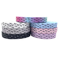100 Yards Eyelash Print Fold Over Elastic Stock FOE Ribbon for Girls Ponytail Holder DIY Hair Accessories Elastic Webbing