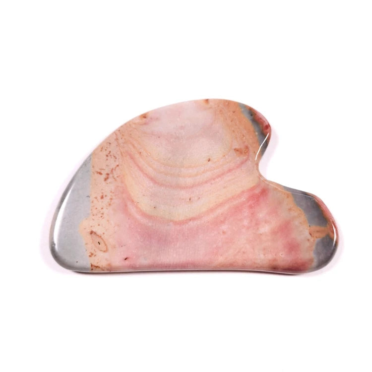 DIY Mushroom Gua Sha Masaj Facial Massager Grey Agate Guasha Jade Scraping Massage Tool